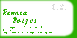 renata moizes business card